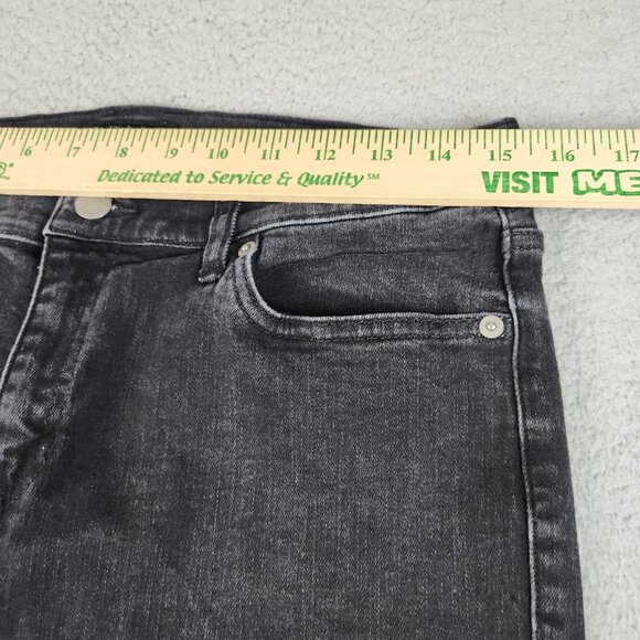 Banana Republic Jeans Women's 31/12 Bootcut Black Denim Pants Stretch Flare - Picture 3 of 13